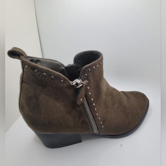 Sonoma Shoes - Sonoma 7 1/2 Medium Brown Beaded Suede Ankle Boots